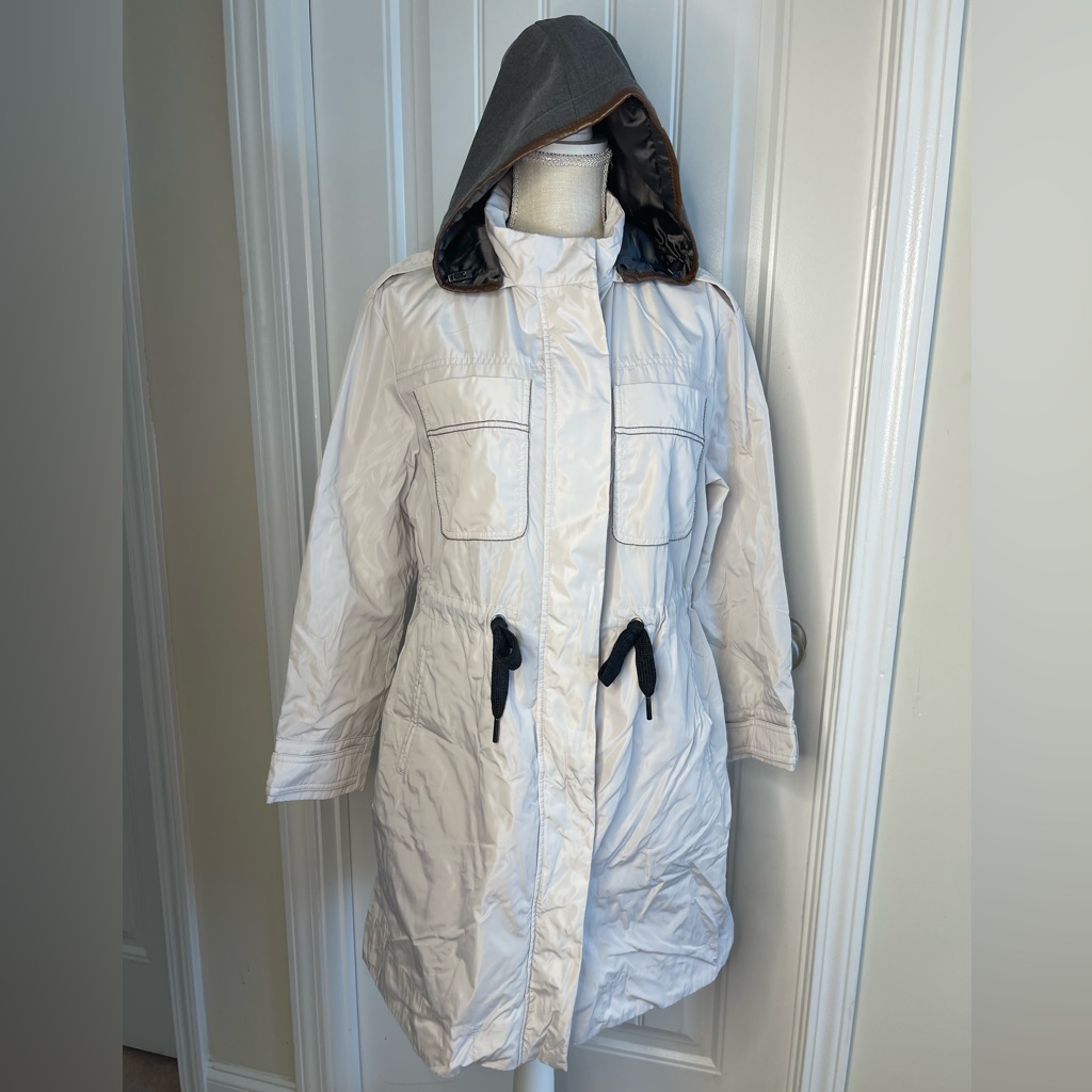 Brownell Cucinella Rain Coat Women's Size 38 Made In Italy